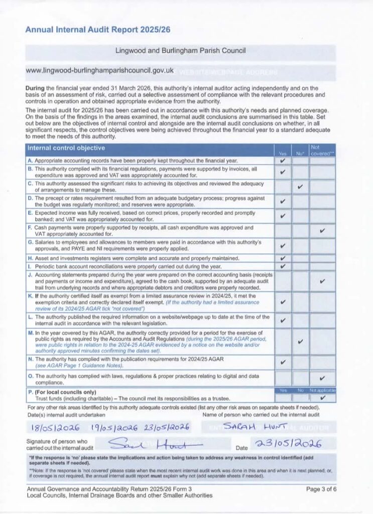Scanned Document of AGAR Internal Auditor Report